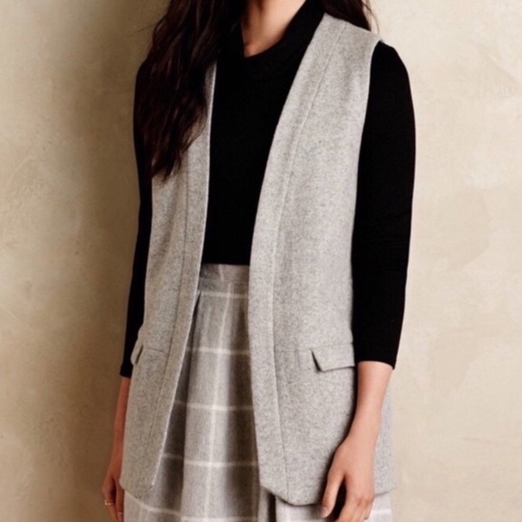 elevenses Jackets & Blazers - Anthropologie Elevenses Easton Wool Vest